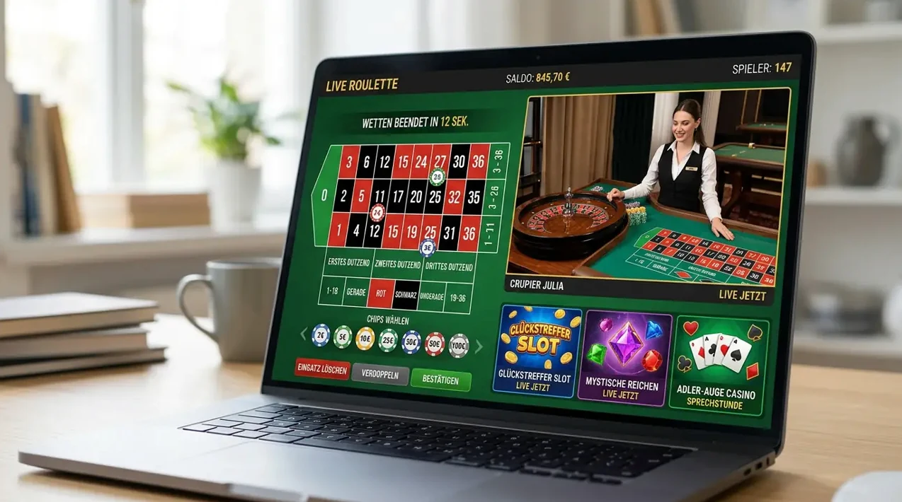 Tropica: Live-Croupier-Tische
